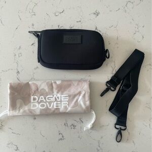 Dagne Dover Neoprene Black Belt Bag